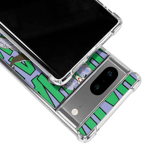DC Comics The Joker Vintage pose pattern Google Pixel 7a Clear Case